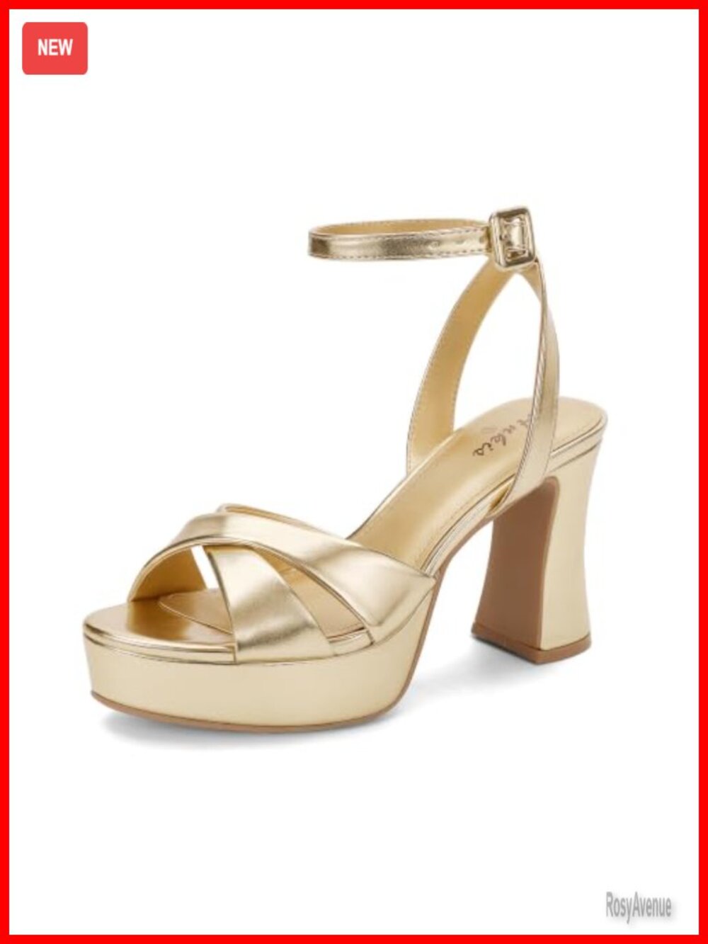 Women's Open Toe Ankle Strap Platform Block Heel Sandals Semi Formal Party
